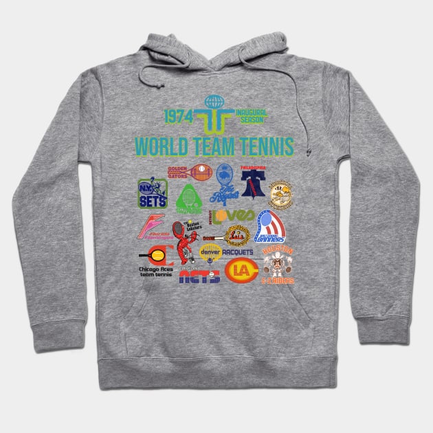 1974 Inaugural Season Defunct Team Tennis Hoodie by darklordpug